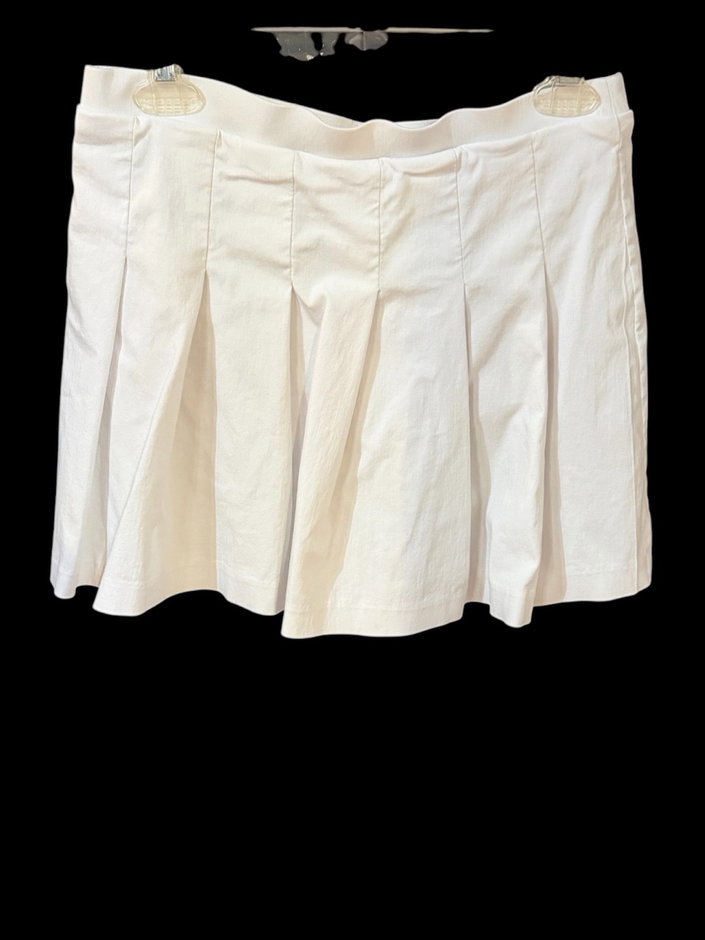 Joe Benbasset White Pleated Circle Skirt Size Large